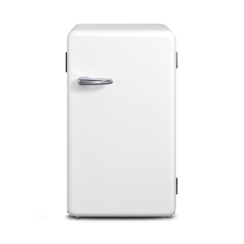 冷蔵庫 93L 1ドア 右開き RCD93WHS(E) レトロデザイン